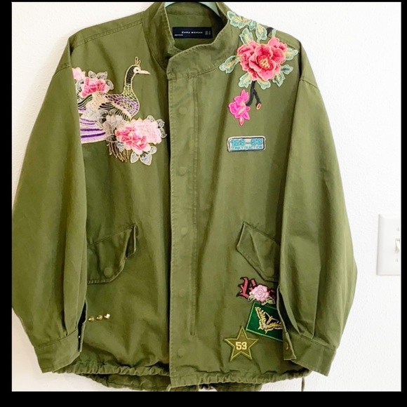 Zara | Jackets \u0026 Coats | Zara Floral 